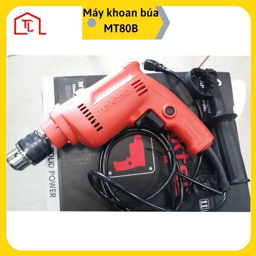 Máy khoan búa Maktec MT80B 500W (bê tông 16, thép 13, gỗ 20mm) có bán tại Ngô Thành Lợi