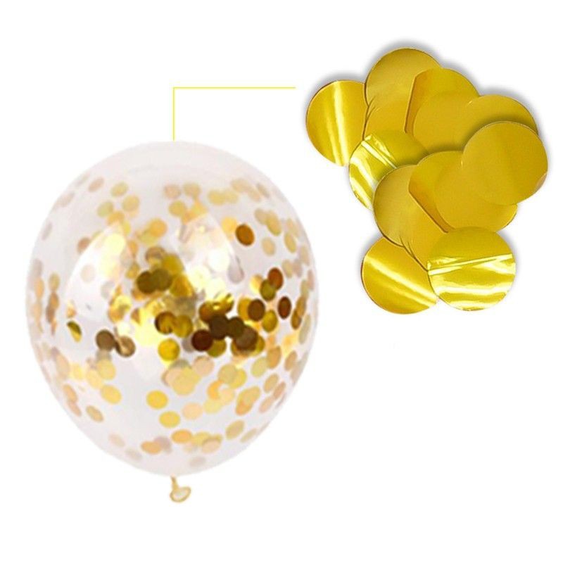 Set 5 bóng trong kèm hạt confetti