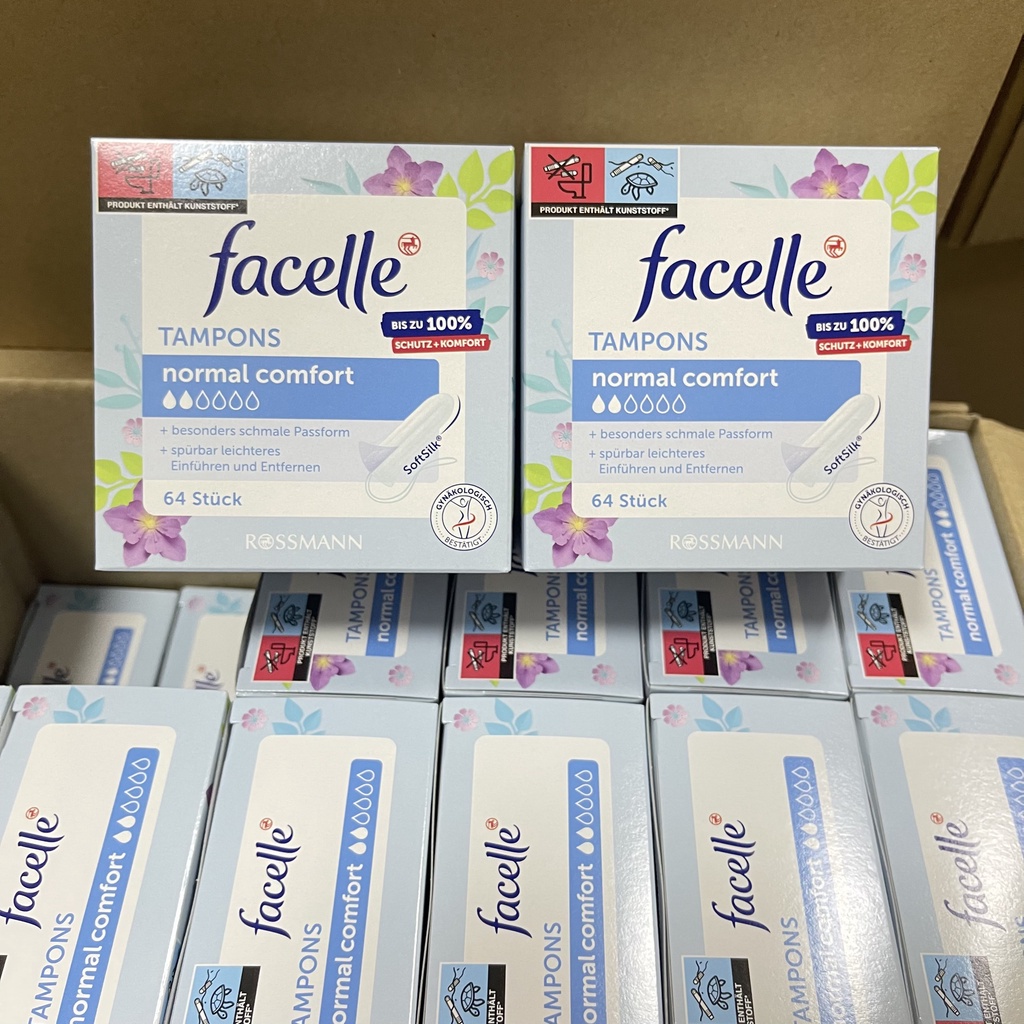 Hộp lẻ 5 Tampons Facelle, OB nhập khẩu Đức