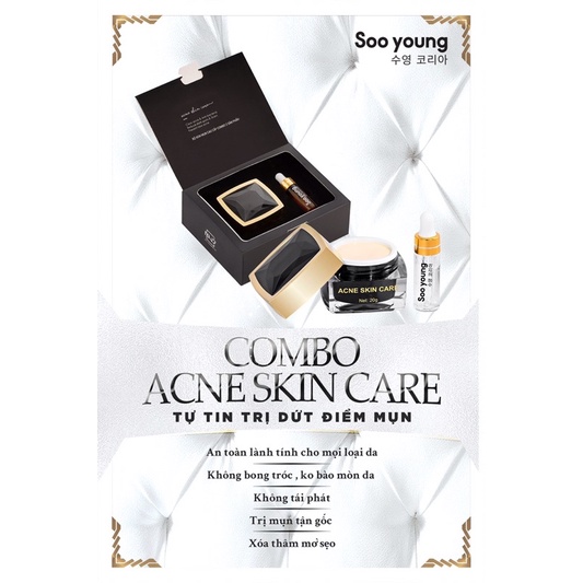 Bộ Kem Face Serum Mụn Soo Young