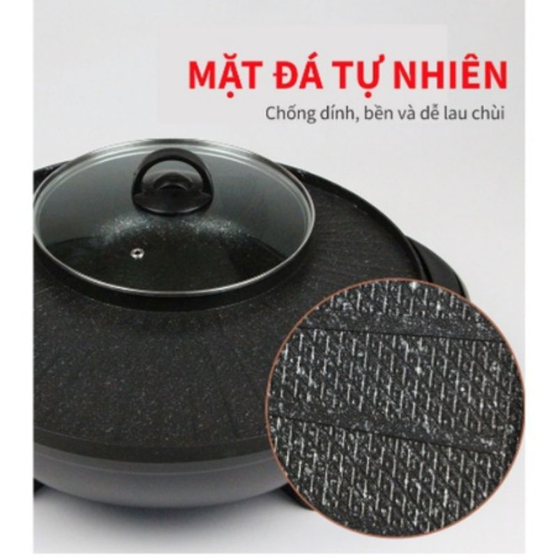 NỒI LẨU NƯỚNG TRÒN ĐA NĂNG 2 IN 1