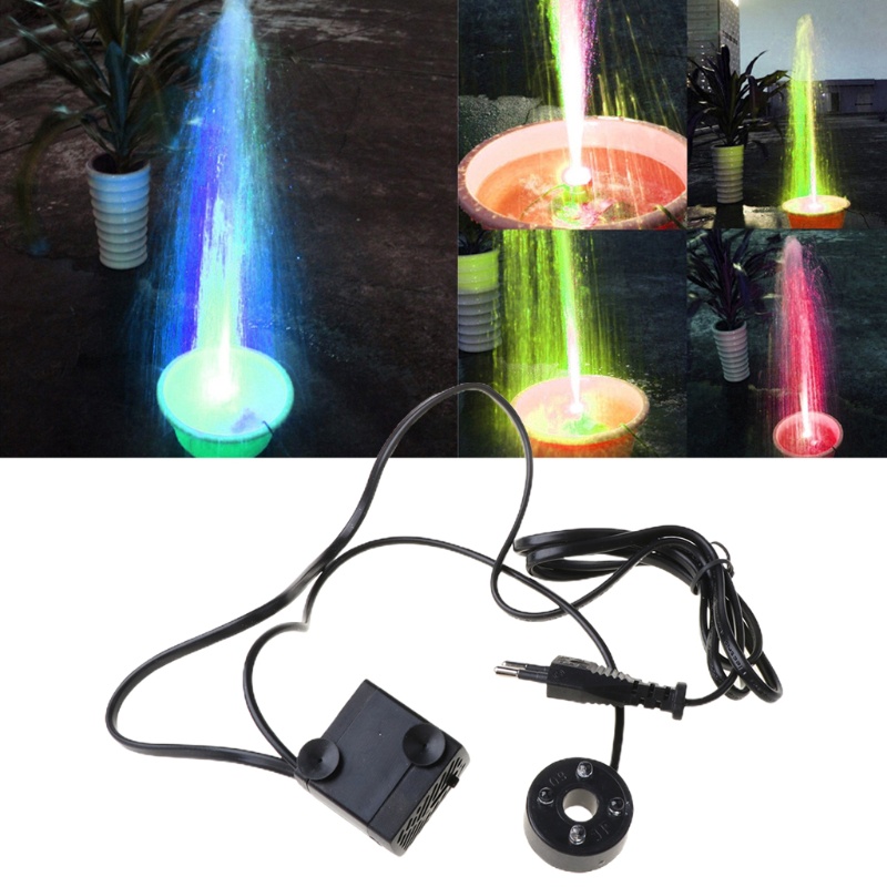 Máy Bơm Nước Mini 3W Có Đèn LED Cho Bể Cá