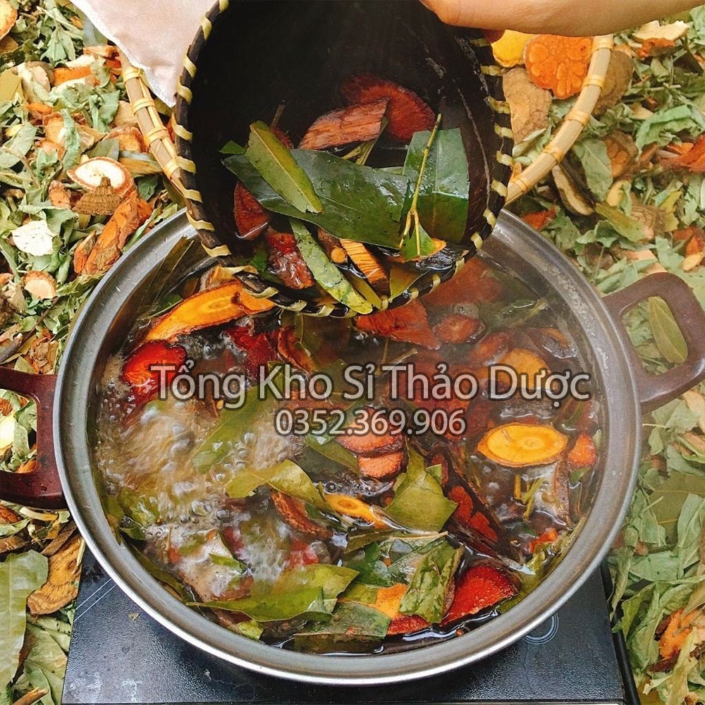 Lá xông tắm Dao Đỏ Set 5-10 túi (phục hồi sức khỏe cho mẹ sau sinh)