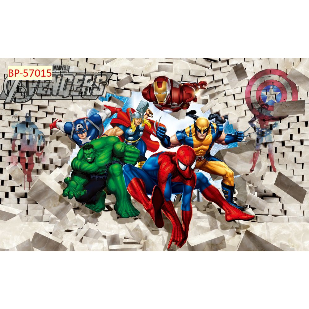 Tranh Dán Tường 3D những siêu anh hùng nổi tiếng thế giới HÀNG RẺ CHẤT LƯỢNG CAO