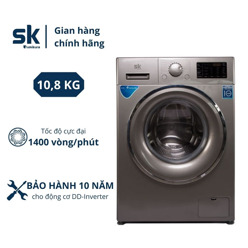 Máy Giặt SK Sumikura 10,8kg SK Platinum SKWFID-108P1-G