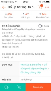 Rổ úp bát loại to có  nắp đậy