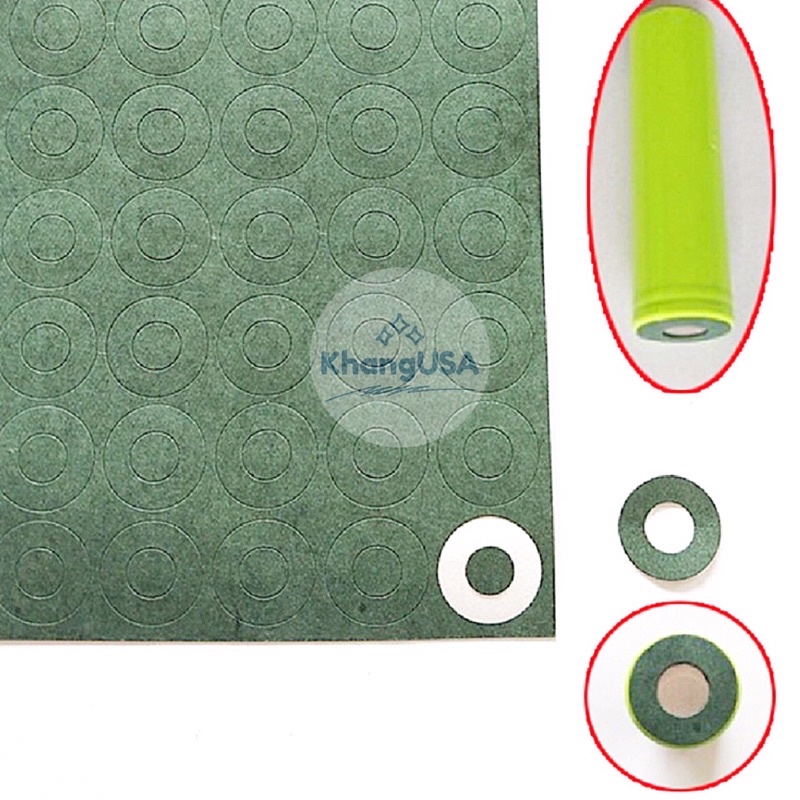 Giấy dán đầu cell pin 18650(10 đầu dán cell)