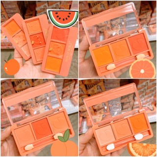 🍑 BẢNG PHẤN MÁ NOBLE PEACH 3 Ô