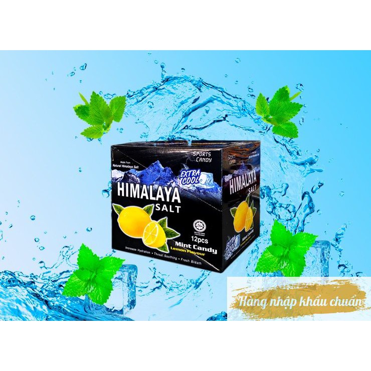 KẸO NGẬM CHANH MUỐI HIMALAYA HÔP 12 GÓI