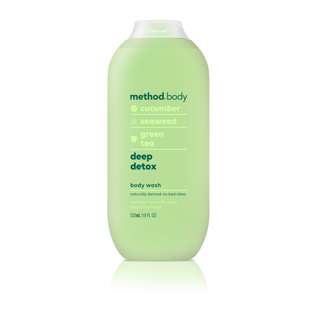 DẦU TẮM Method Body Wash 532ML CỦA MỸ - MÙI  WIND DOWN / DEEP DETOX / ENERGY BOOST / simply nourish / pure peace