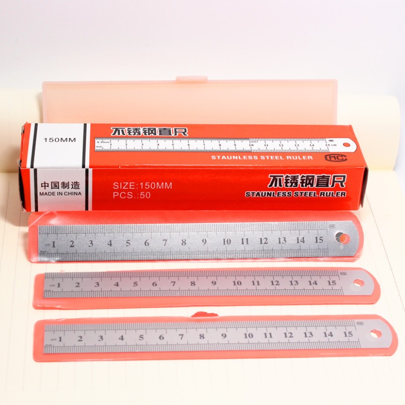 Thước đo 15cm bằng thép không gỉ tinh tế tiện dụng