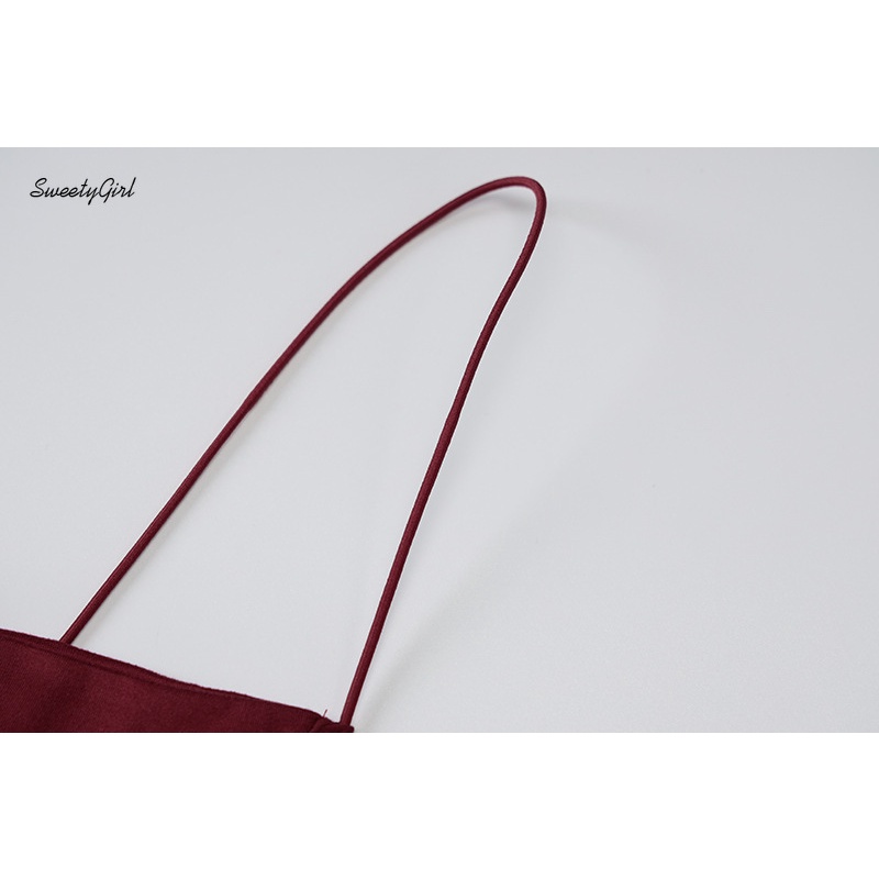 Đầm Ôm Hai Dây Màu Trơn Thời Trang Dành Cho Nữ