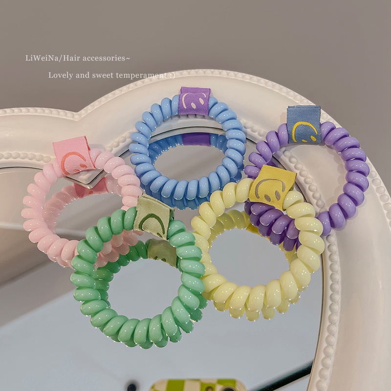 Dây Buộc Tóc Lò Xo Co Giãn Tốt Kiểu Hàn Quốc Cho Nữ