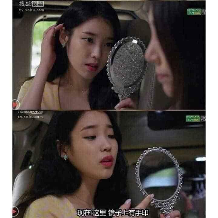 Gương cầm tay công chúa , sử dụng trang điểm và phun xăm