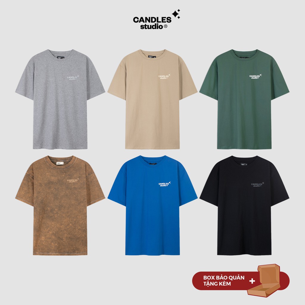 Áo phông unisex basic Candles Studio | BigBuy360 - bigbuy360.vn