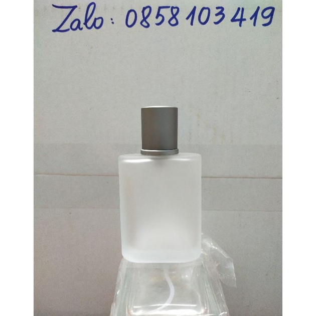 Vỏ chai nước hoa 30ml thân mờ nắp bạc/vỏ chai Giò 30ml