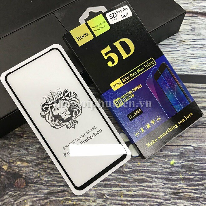 Tấm dán kính cường lực full 5D OPPO F11 Pro tràn màn hình