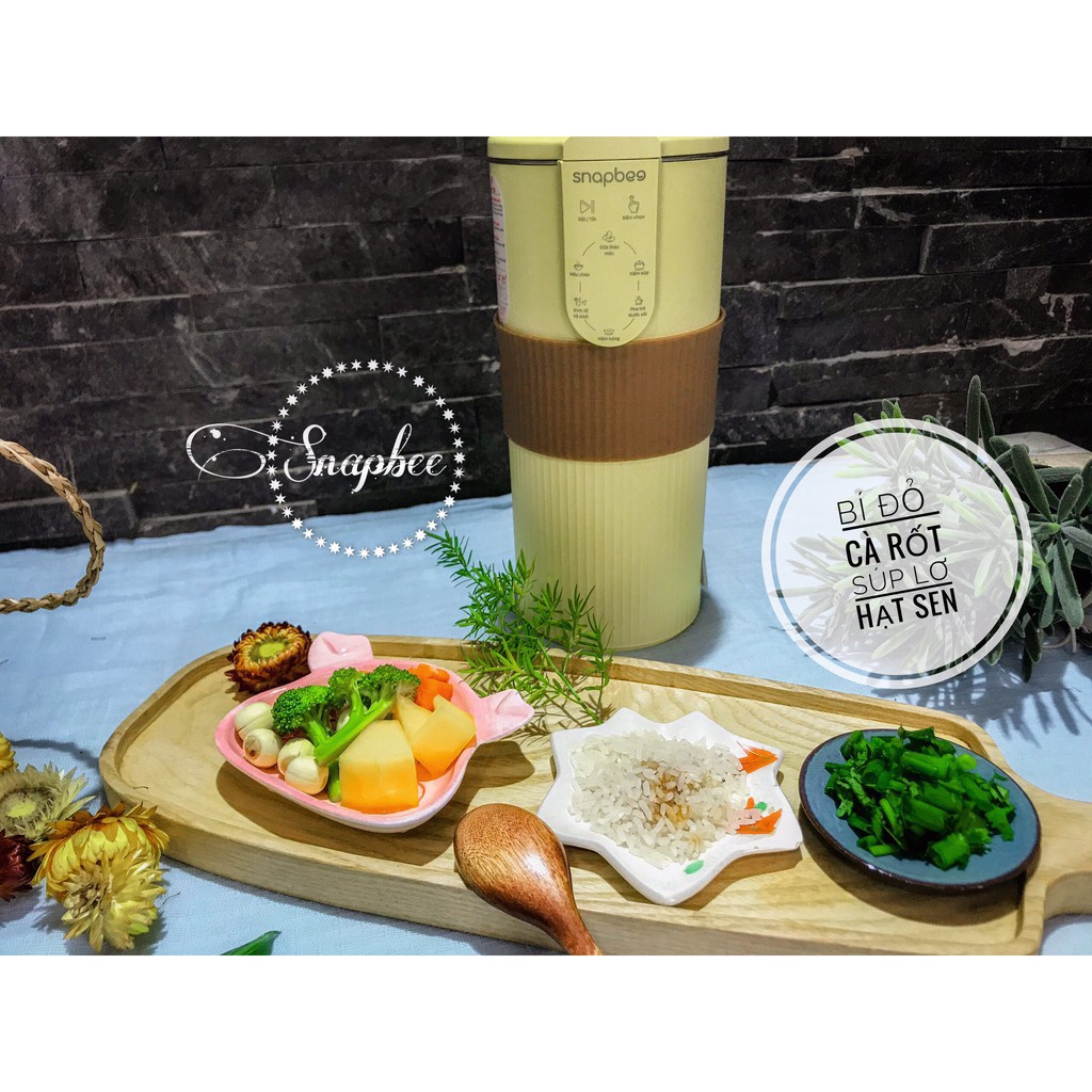 BH 24T - Máy Làm Sữa Hạt Mini Đa Năng Snapbee , Gume Hàn Quốc Làm Sinh Tố, Nấu Cháo, Soup, Nhanh, Dễ Vệ Sinh