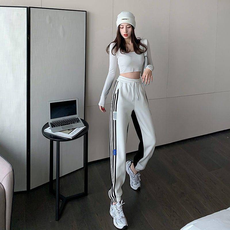 Quần Jogger Thể Thao Cotton Lưng Cao Dáng Rộng Thời Trang Cho Nữ 2021 | BigBuy360 - bigbuy360.vn