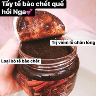 Tẩy da chết quế hồi