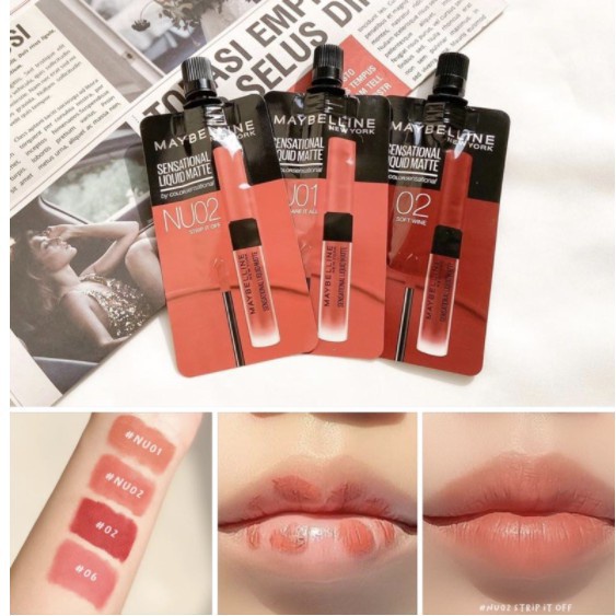 Son kem lì Maybelline Sensational Liquid Matte 2ml Thái Lan - MAYBELLINE NEW YORK