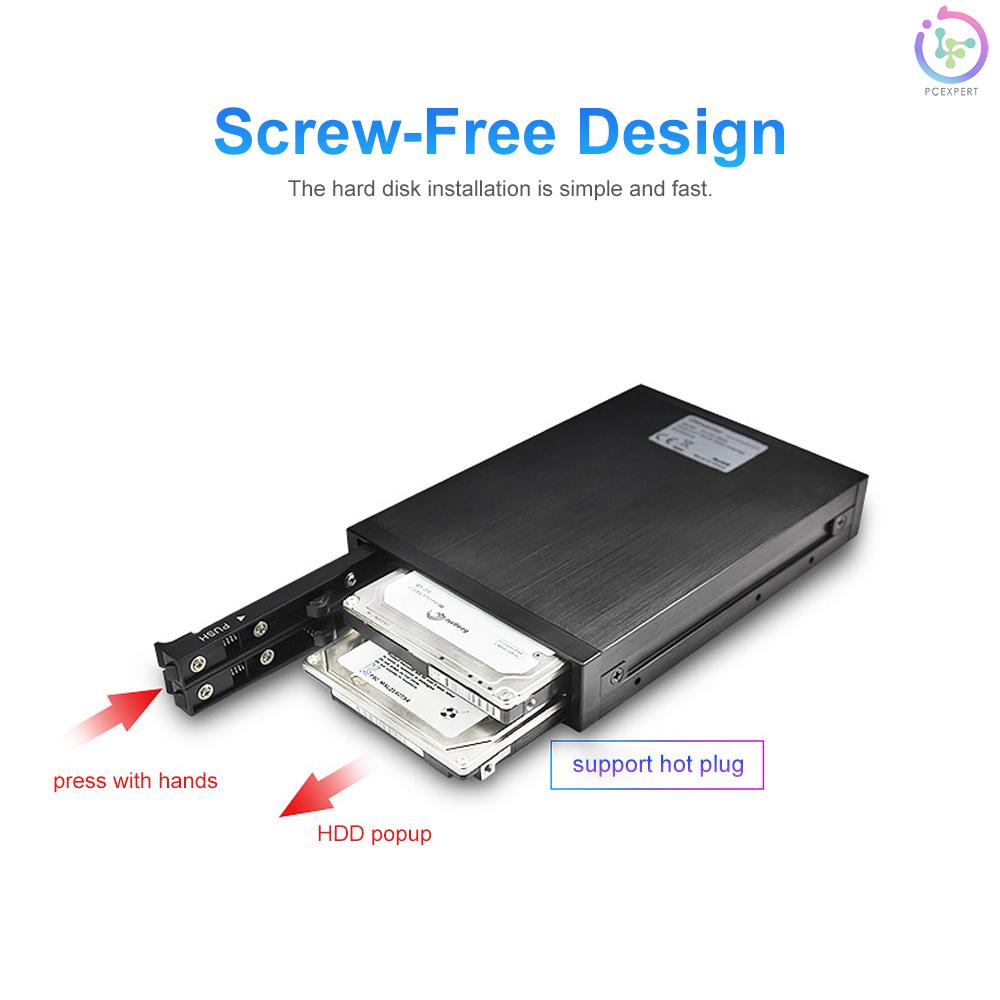 Hộp Đựng Ổ Cứng Hdd Oimaster He-2005 2.5 "Sata Hdd 3.5" Kèm Đèn Led Ốp | BigBuy360 - bigbuy360.vn