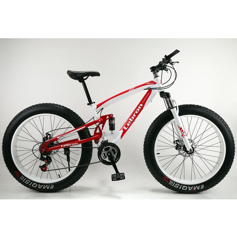 ĐẠP ĐỊA HÌNH BÁNH BÉO GIẢM SÓC KÉP CAO CẤP 26 inch*4cm