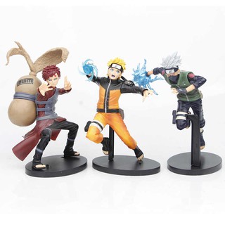 NARUTO - Set 3in1 mô hình nhân vật Uzumaki Naruto - Hakate Kakashi - Gaara.