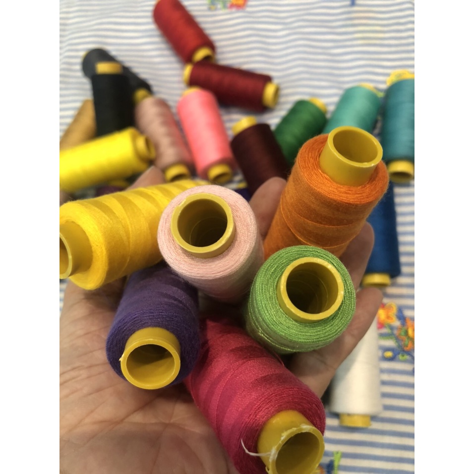 Bộ chỉ may cotton 30 màu