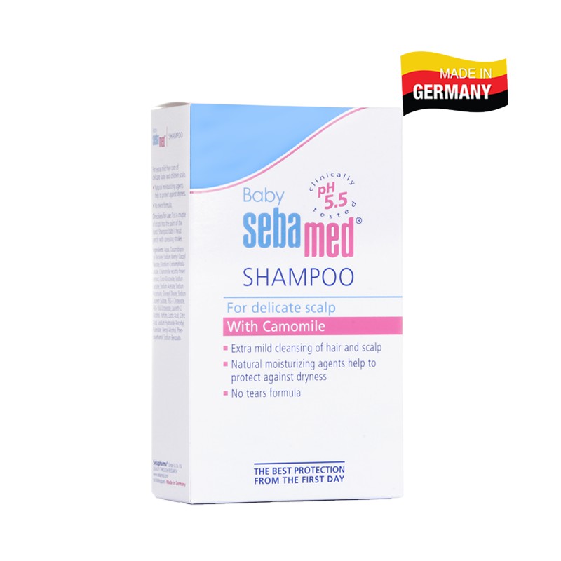 Dầu gội dịu nhẹ không cay mắt bé Sebamed Baby Children's Shampoo pH5.5 (500ml)