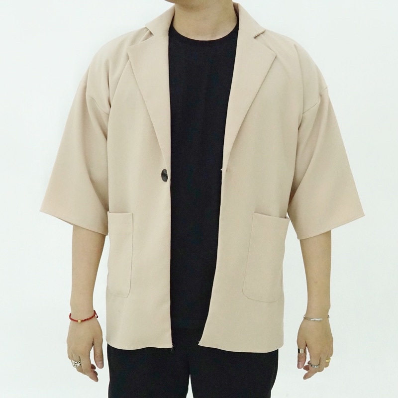 Áo khoác blazer tay lỡ unisex nam bigsize MALTRIK áo vest form rộng chất liệu tuyết mưa cao cấp có size lơn đến 120kg | WebRaoVat - webraovat.net.vn