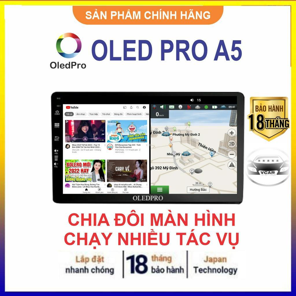 Màn hình Android Ô Tô OledPrO A5, thay thế màn hình Oled C2, nâng cấp từ Chip 4 nhân lên Chip 8 nhân Bảo hành 18 tháng