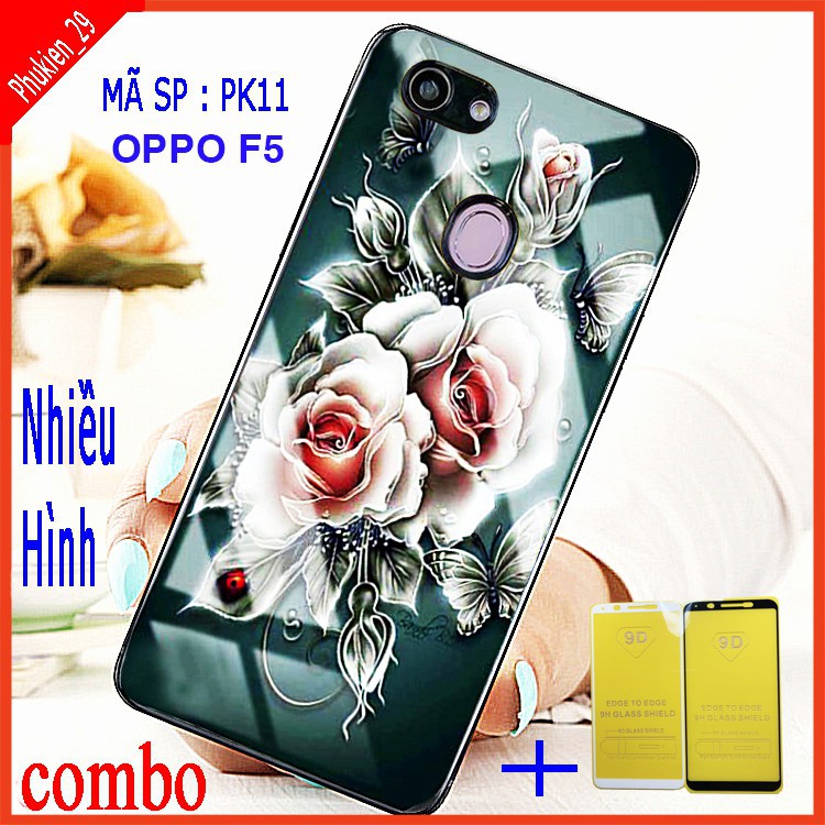 (COMBO ốp lưng ) Combo 1 ốp lưng điện thoại OPPO F5 và 1 kính cường lực full màn hình OPPO F5