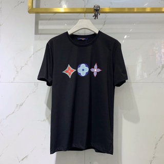 Áo Thun Tay Ngắn Cổ Tròn In Họa Tiết Tem Thời Trang Mùa Hè L0Uis Vu1tt 2021 Dành Cho Nam