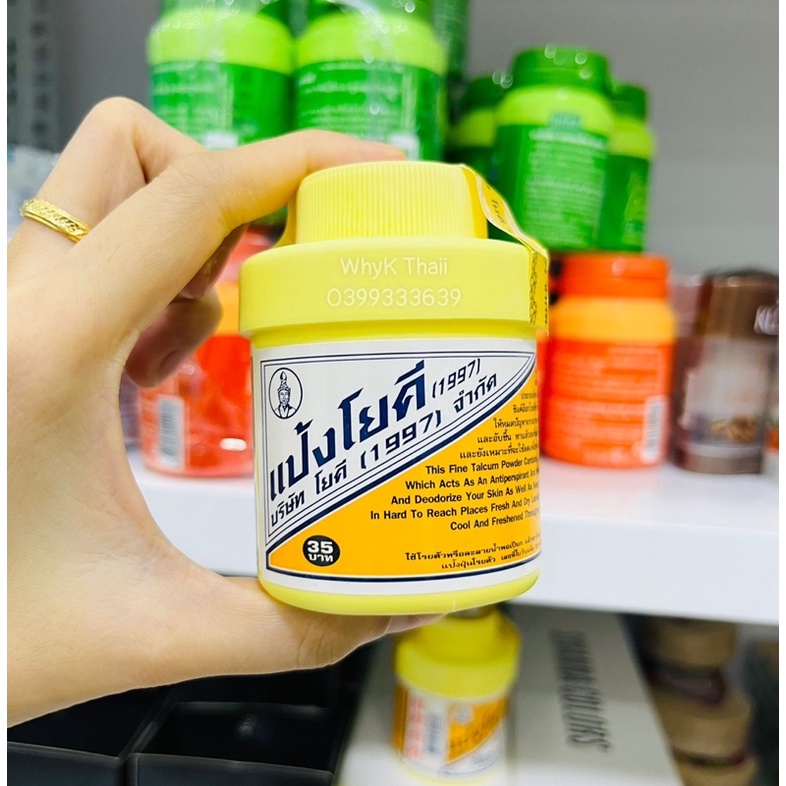 Phấn Thái Yoki chính hãng khử mùi giày, giảm mồ hôi chân, dùng được toàn thân hủ 60g