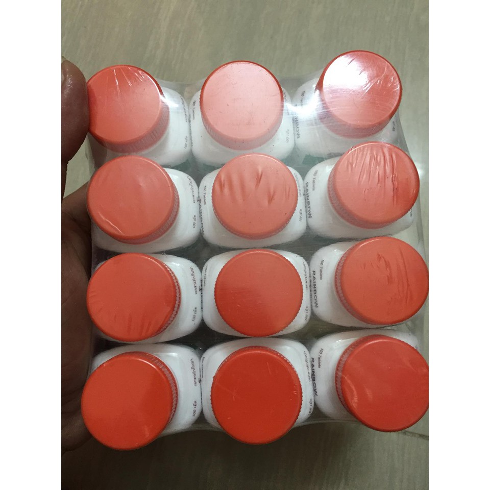 Thuốc Gà Đá Tăng Cơ Bắp Rainbow Hủ 100 Viên