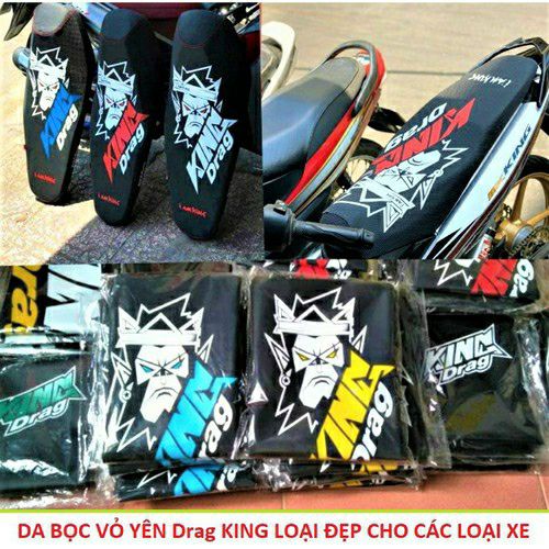 DA BỌC YÊN XE MÁY KING DraG LOẠI ĐẸP , VỎ BỌC YÊN XE LOẠI TỐT , YÊN XE MÁY , VỎ YÊN ĐỘ XE MÁY CỰC ĐẸP