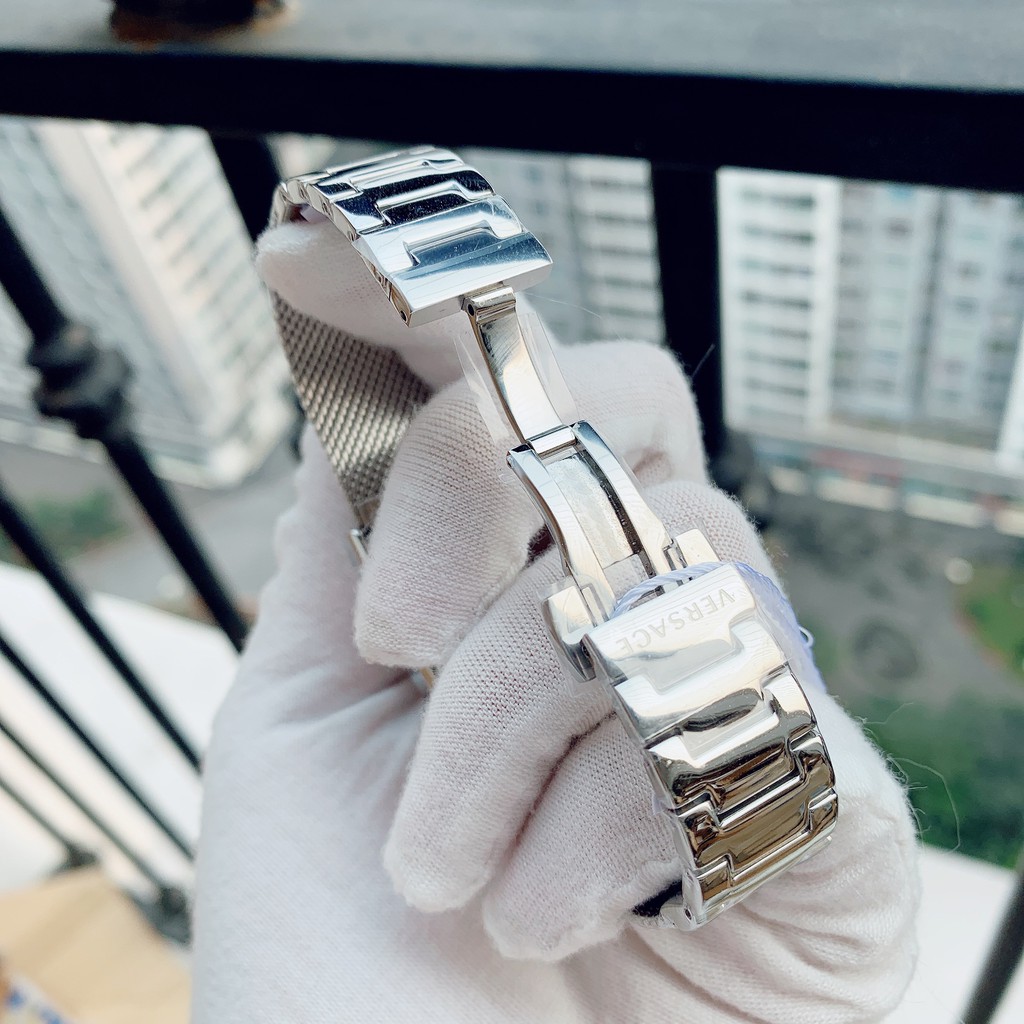 Đồng hồ nữ chính hãng Versace Greca Icon - Máy Quartz pin Thụy Sĩ - Mặt kính Sapphire