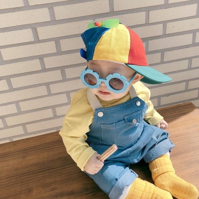 Kính Mát Phân Cực Chất Liệu Cao Su Mềm Họa Tiết Hoạt Hình Phong Cách Nhật Hàn Cho Bé