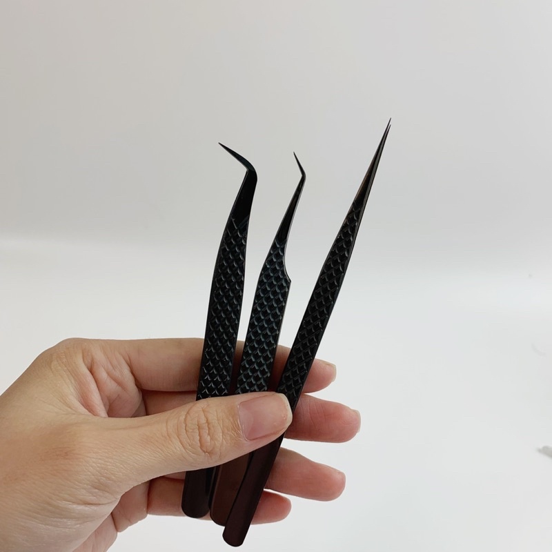 Nhíp Volume Nano màu đen. Nhíp Tách, Nhíp Gắp