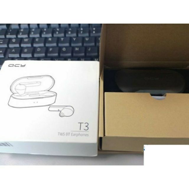 Tai nghe bluetooth không dây V5.0 3D QCY T3 TWS cách âm 2 mic cao cấp -dc3757 / MyMinShop