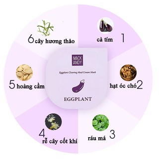 MẶT NẠ BÙN CÀ TÍM MACK ANDY NỘI ĐỊA TRUNG