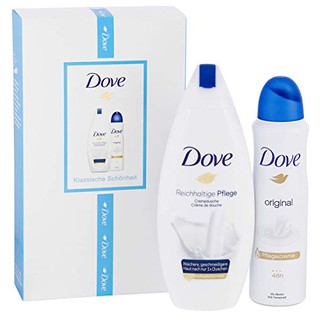 Bộ Sữa tắm và xịt khử mùi Dove cho bạn gái thơm cả ngày - Dove klassische schönheit