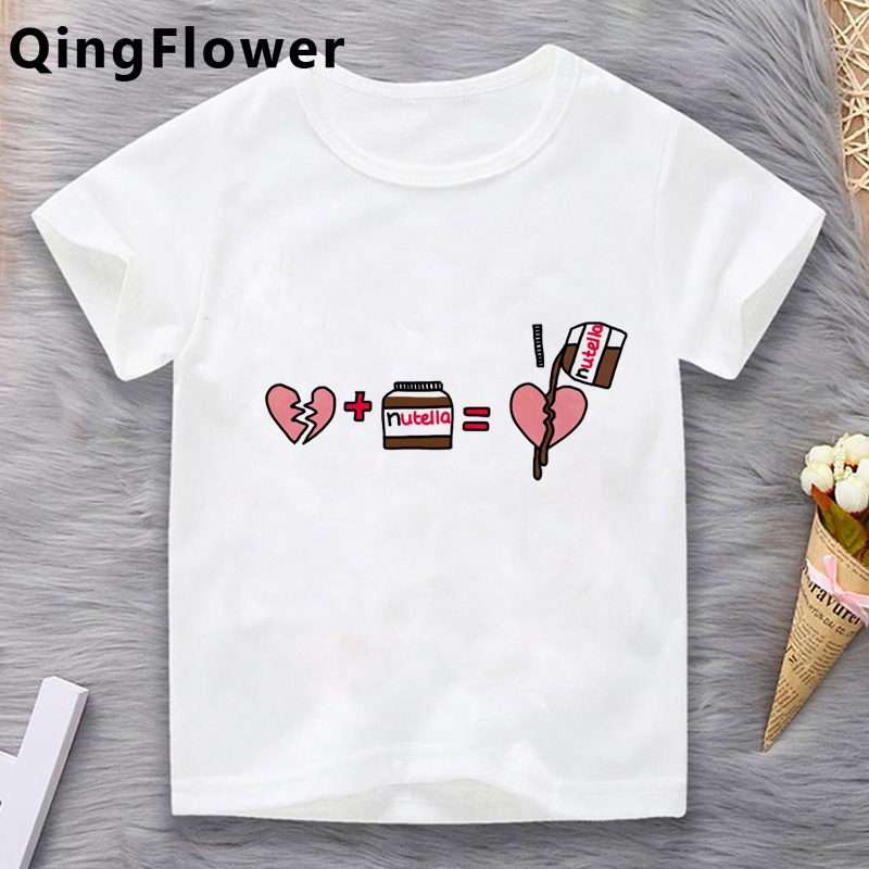 Áo Thun Ngắn Tay In Hình Nutella big bother t Cho Tuổi Teen