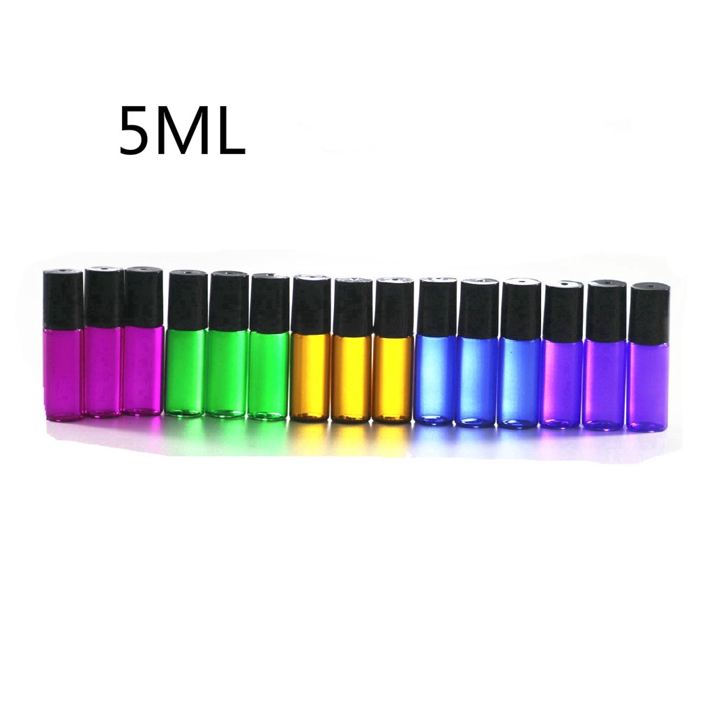 5x 1ml 2ml 3ml 5ml 10ml Chai thủy tinh lăn mẫu thử nghiệm lọ tinh dầu