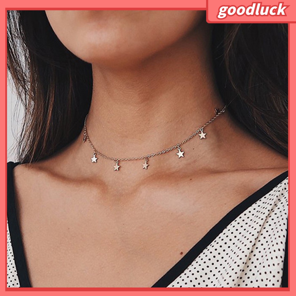 Vòng Cổ Choker Hình Ngôi Sao Năm Cánh Cho Nữ