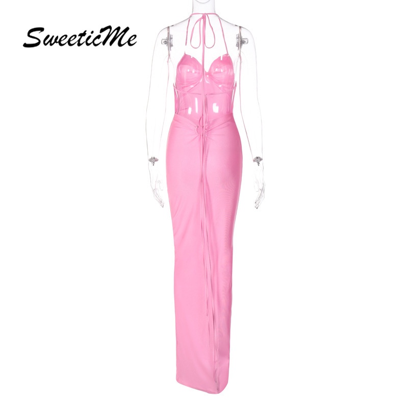 Đầm ôm SweeticMe Cổ Chữ V Hở Lưng Gợi Cảm