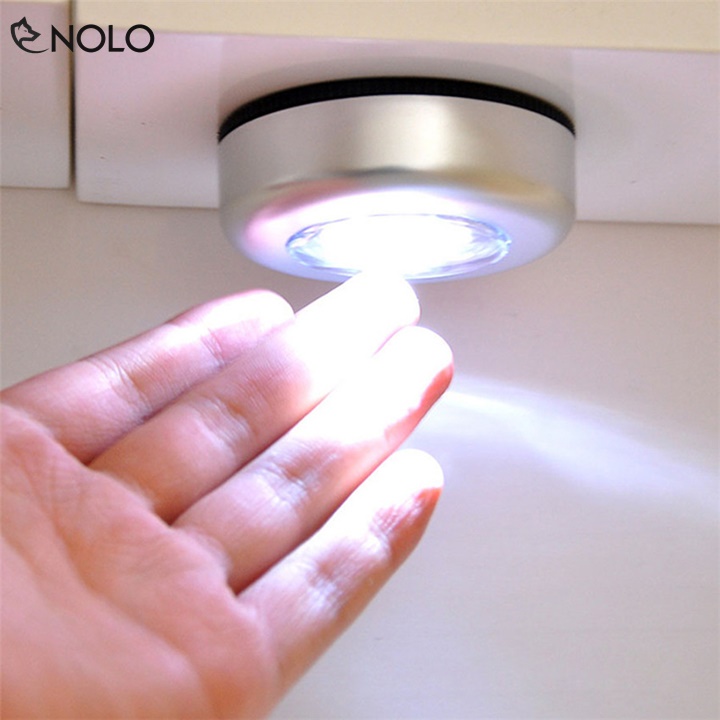 Đèn Stick Mini Dán Tường 3 Bóng Led Ánh Sáng Trắng Công Suất 3W Chất Liệu Vỏ Nhựa PC ABS