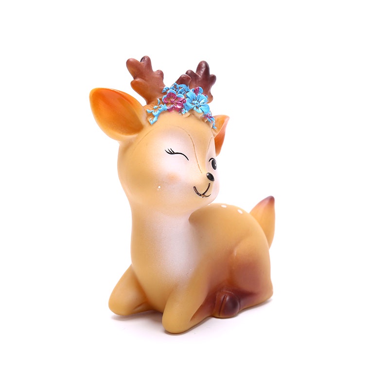 {FCC} Sika Deer Baking Cake Topper Decoration Miniatures Fairy Garden Ornament Craft{yancrane3.vn}