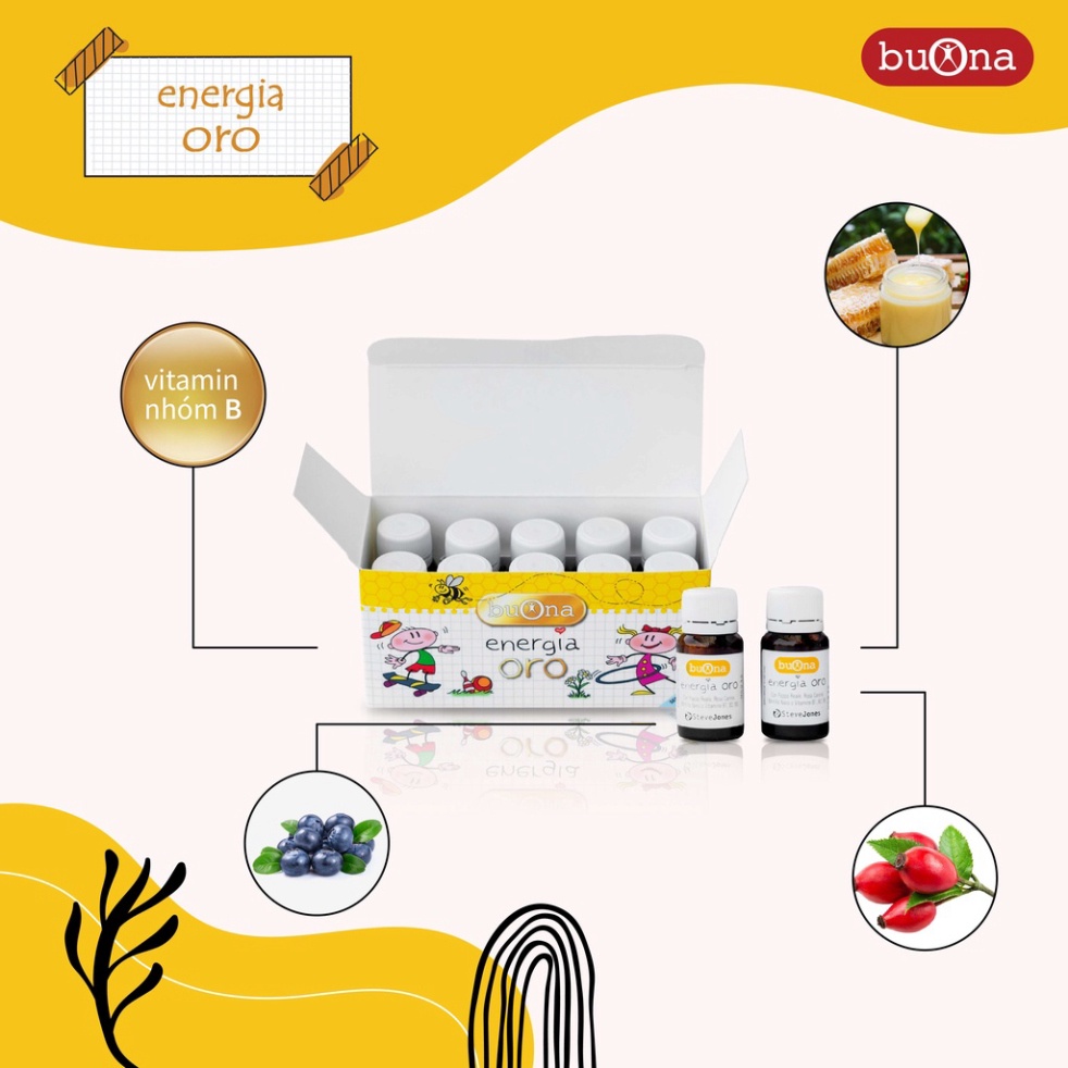 BUONA ENERGIA ORO SIRO KÍCH THÍCH BÉ ĂN NGON MIỆNG 10 LỌ X 10ML | NHẬP KHẨU CHÍNH HÃNG ITALIA .